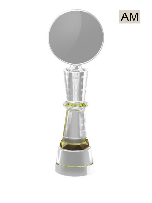 ball crystal trophy